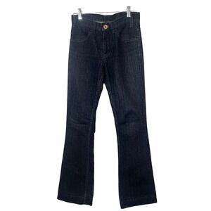 Restoration of the Monarchy Denim Jeans Flare Leg Dark Wash Womens 27